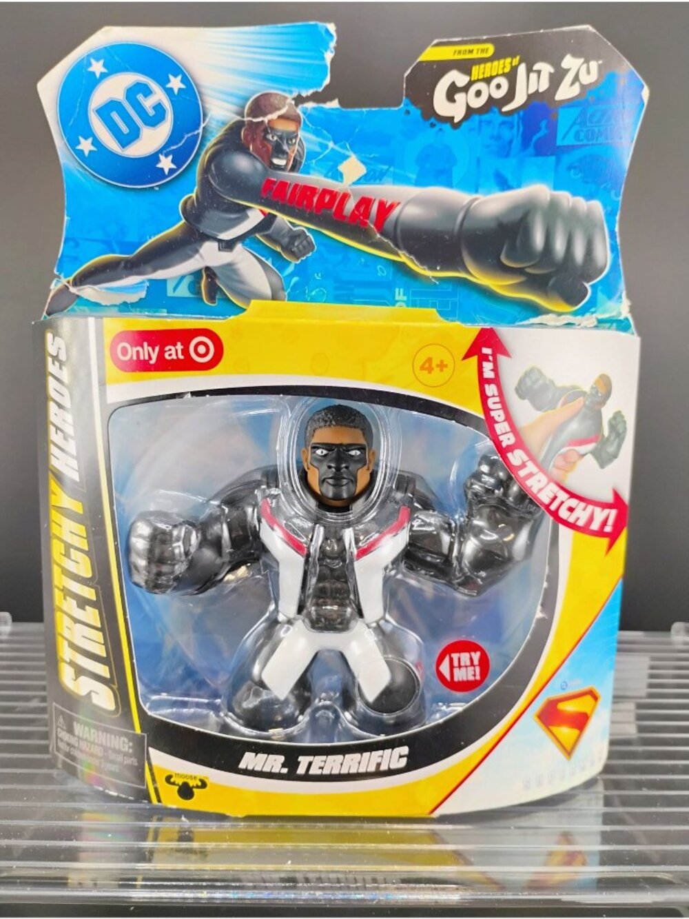 Heroes Of Goo Jit Zu DC Stretchy Mr. Terrific Action Figure 4+